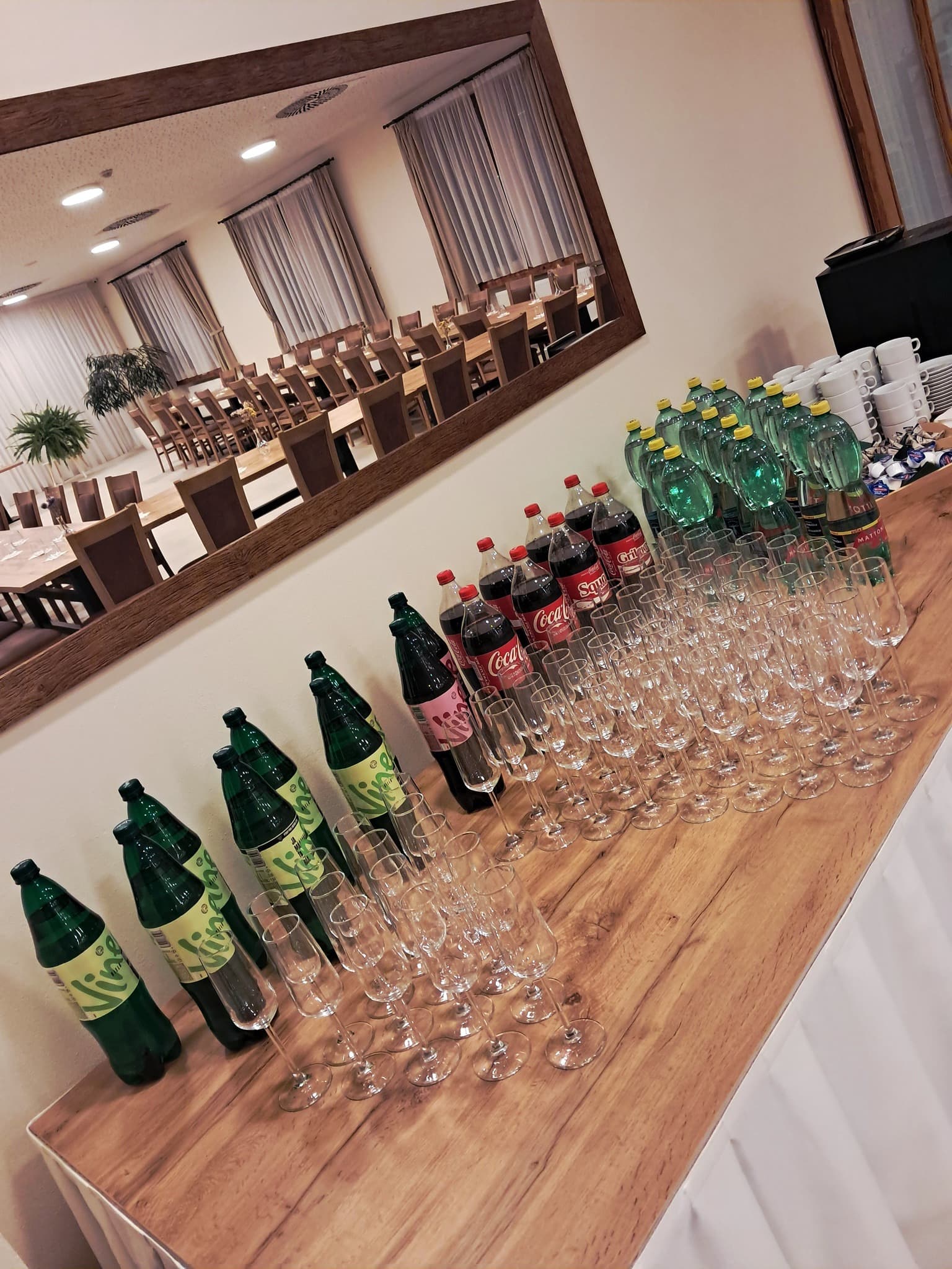 Svadobná sála ATRIUM – prestretie